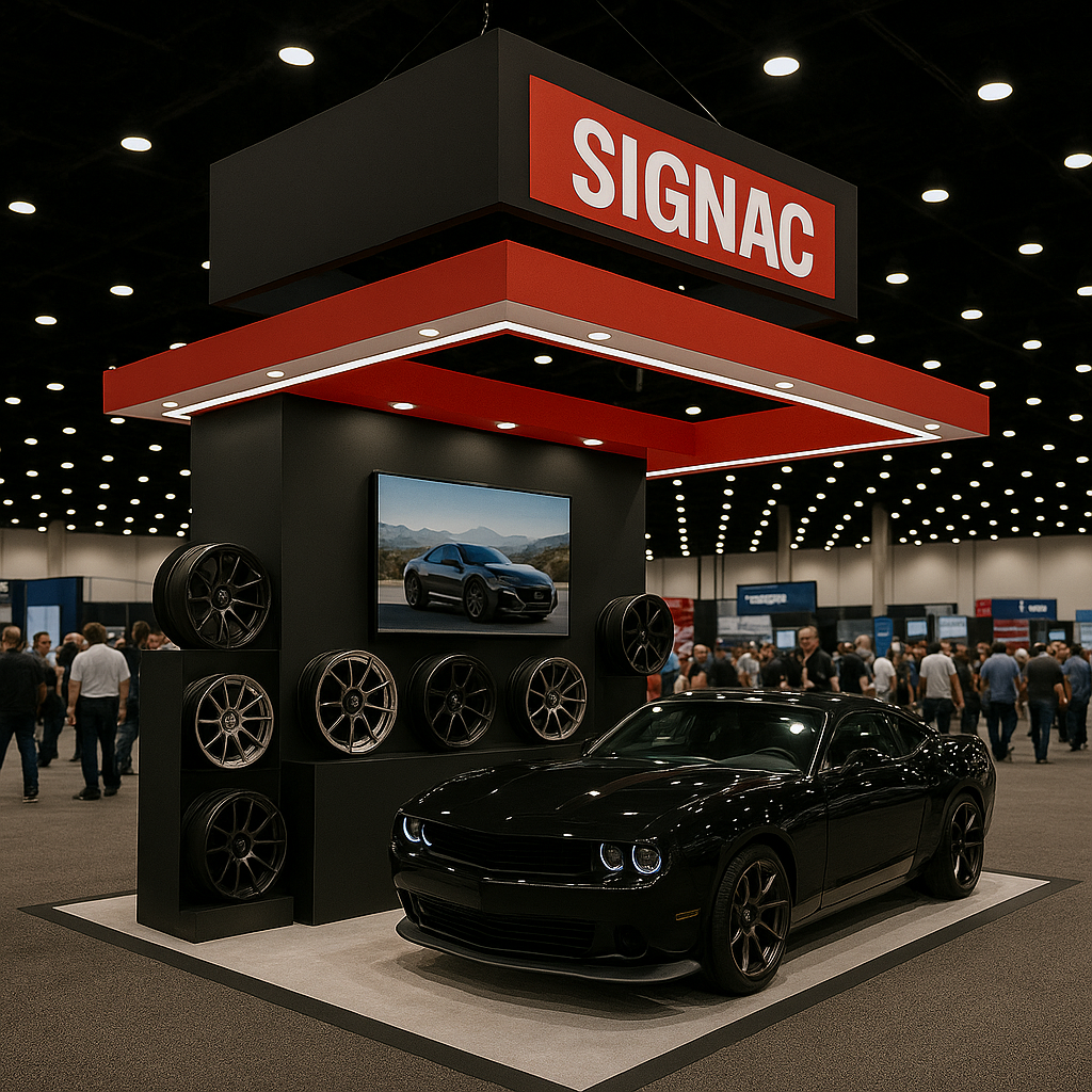 Booth Branding Essentials: From Hanging Signs to Lighting